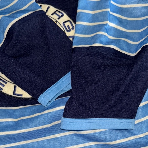 Reebok Navy and Light Blue Pittsburgh Elite Jersey Falk - Picture 5 of 9